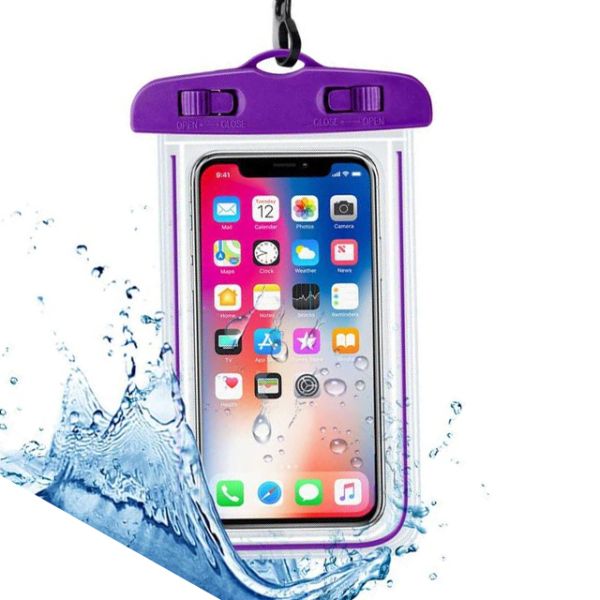 Phone Water Proof Case - Purple