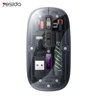 Yesido Wireless Rechargable Mouse Dual Mode 2.4 & Bluetooth