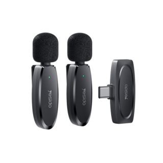 Yesido LAVALIER Dual Wireless Microphone with Noise Reduction USB-C