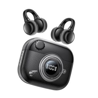 Yesido Ear Clip Bluetooth 5.4 Earbuds up to 4.5 Hours Play with Built in Screen